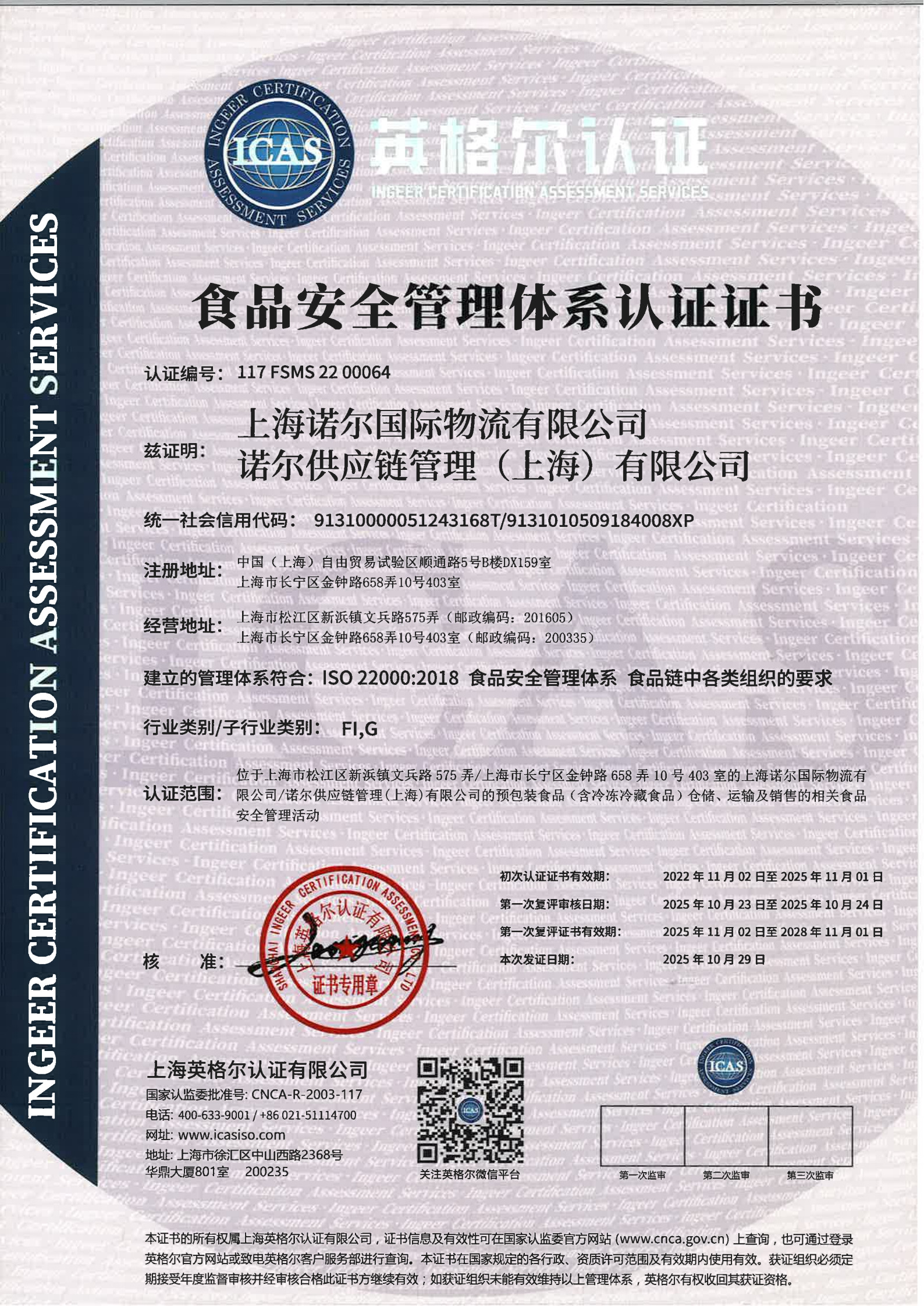 食品安全管理体系